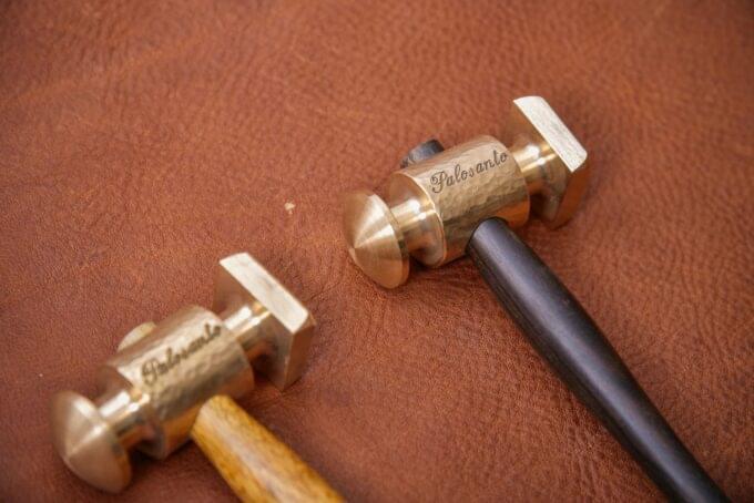 PALOSANTO BRASS HAMMER - AFRICAN BLACK WOOD HANDLE