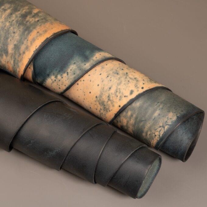 Culatta cavallo ”Flower marbled” of GUIDI - Sapphire blue - Pre-order