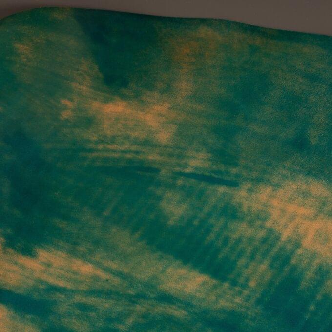 ROCADO MARBLED SHELL CORDOVAN - TURQUOISE - WITH TWO STAMP