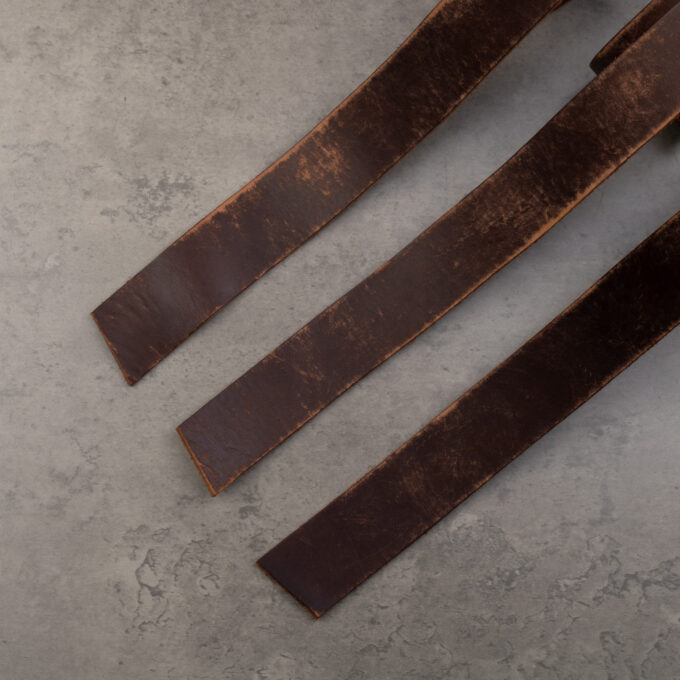 AZTECA BELT STRAP DARK BROWN