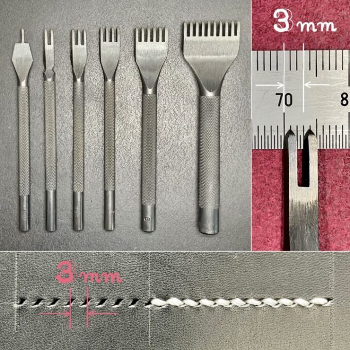 OKA FACTORY - JAPANESE STYLE - DIAMOND PRICKING IRONS - 3 mm