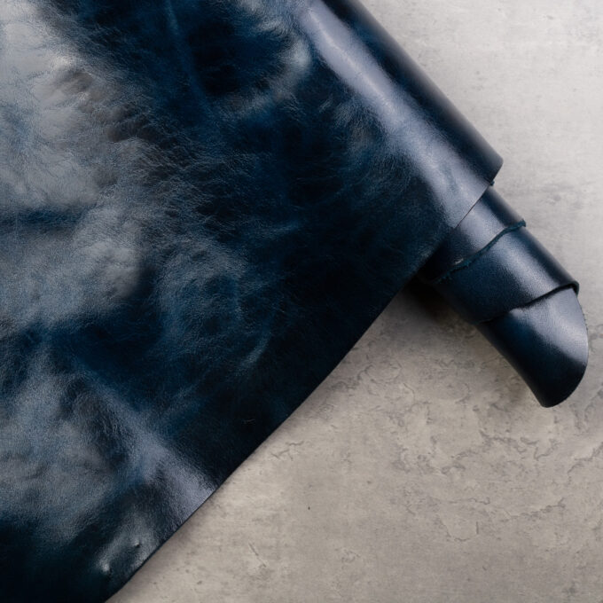 CONCERIA WALPIER HORSE AVANCORPO PULL UP LUX BLUE