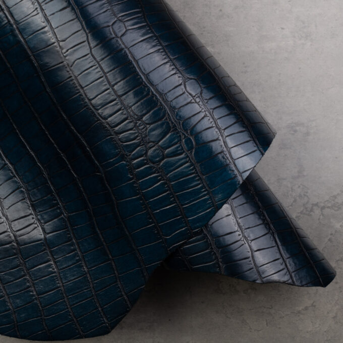 CONCERIA WALPIER CROCO TAIL EMBOSSED