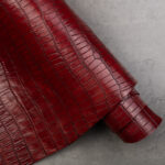 CONCERIA WALPIER CROCO TAIL EMBOSSED - Red