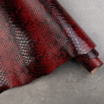 CONCERIA WALPIER PYTHON EMBOSSED LUX - Red