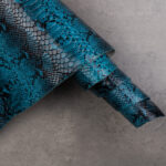 CONCERIA WALPIER PYTHON EMBOSSED LUX - Turquoise