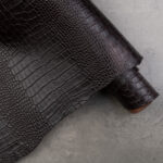 CONCERIA WALPIER CROCO EMBOSSED LUXURY MATT - Dark brown