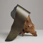 SALMON LEATHER - METALIC FINISH - Gold